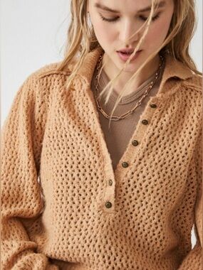 Free People We The Free Snowdrift Pullover Sweater Size XS